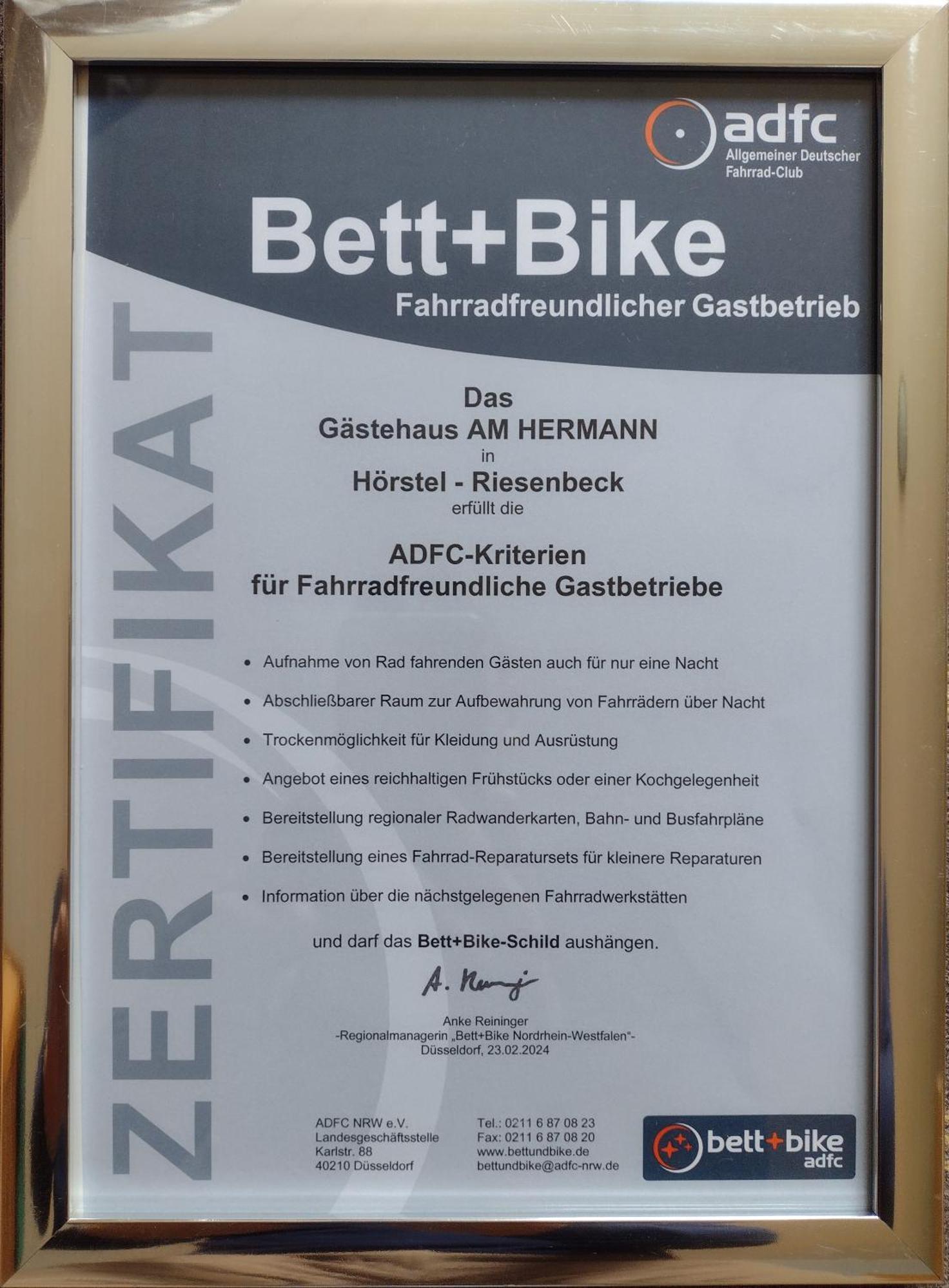 Gaestehaus Am Hermann Hoerstel Luaran gambar